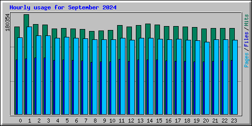 Hourly usage for September 2024